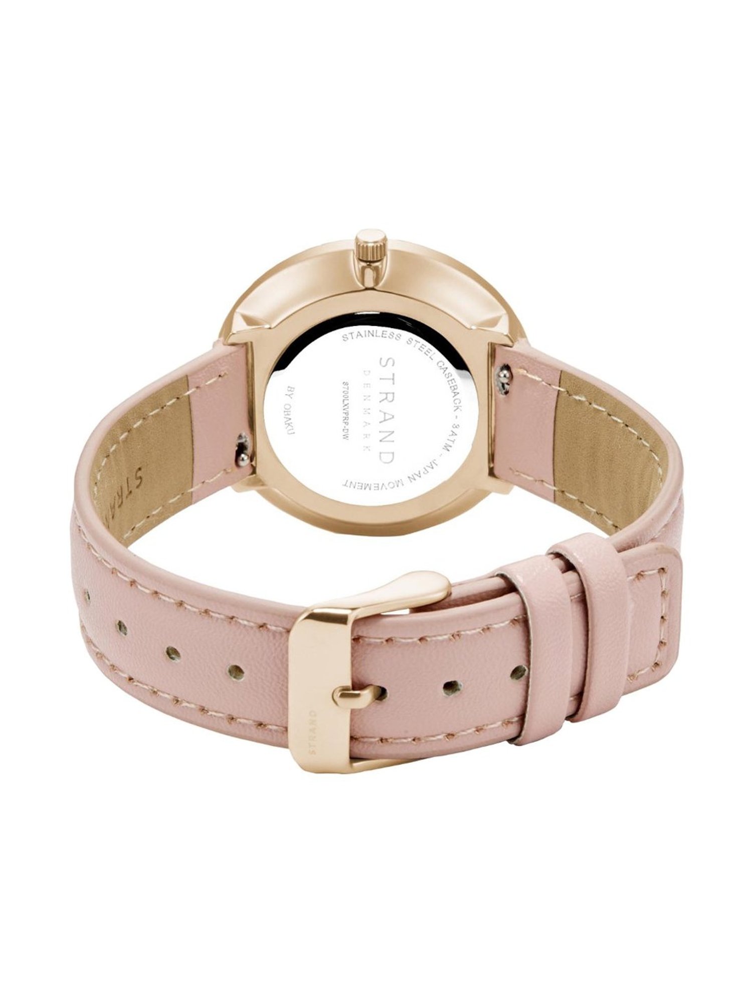 STRAND by Obaku S700LXVPRP-DW Wave Magenta Analog Watch for Women