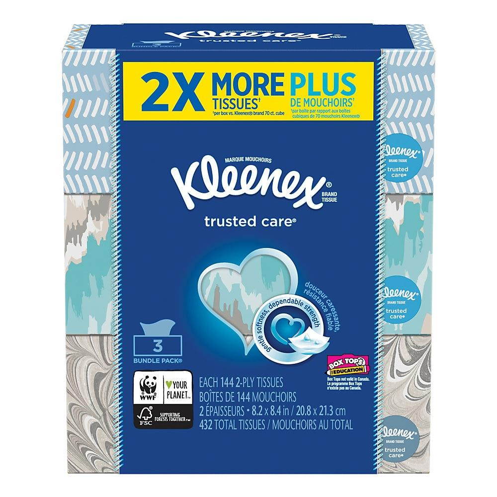 Kimberly-Clark 145ct 3 Pack Kleenx Tissue 50219 Pack of 12
