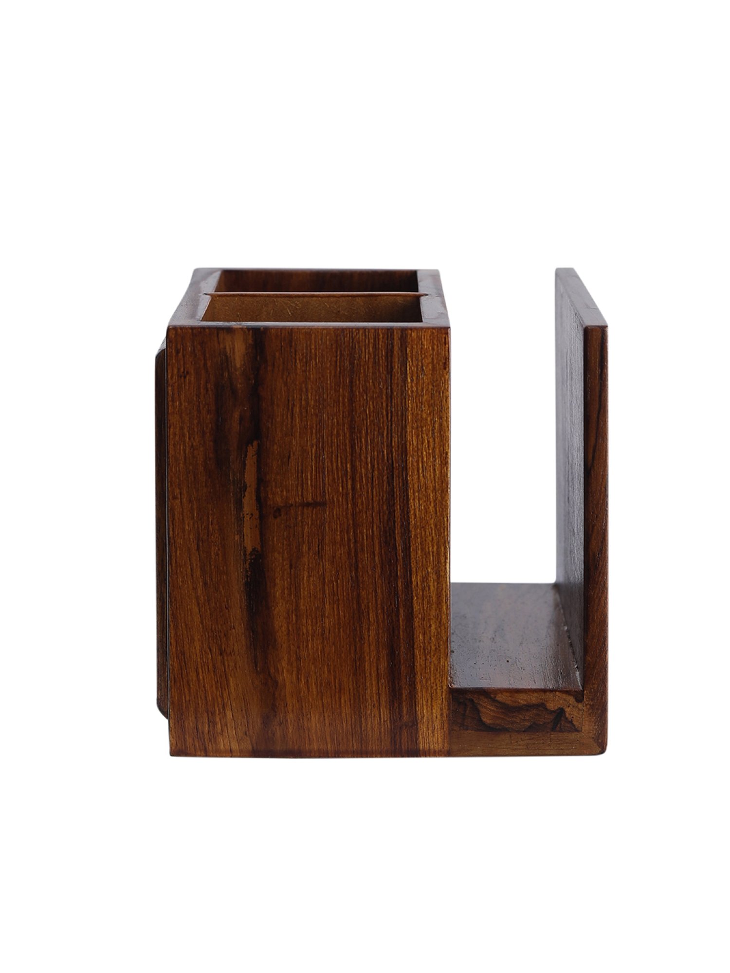 VarEesha Blue Wood Cutlery and Napkin Holder - Set of 1