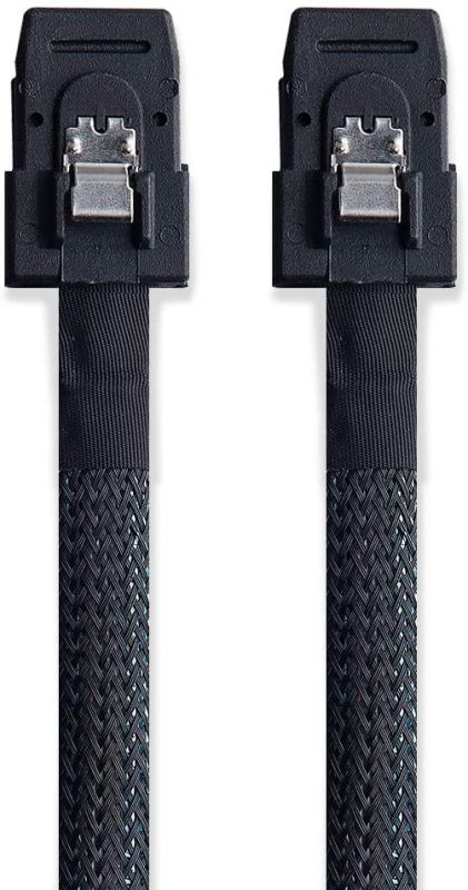 6G Internal Mini SAS SFF-8087 to SFF-8087 Cable, 100-Ohms, 1-m(3.3ft), 2 Pack