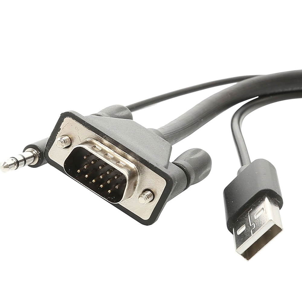 SYBA VGA to HDMI Video & Audio Converter Output Computer Screen, Movie, and Game on TV & Projector SD-ADA31040