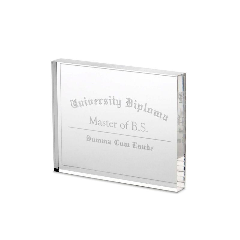Design Ideas Master of BS Trophy - Office Award & Desk Accessory - Clear, 4.9" x 0.6" x 3.9"