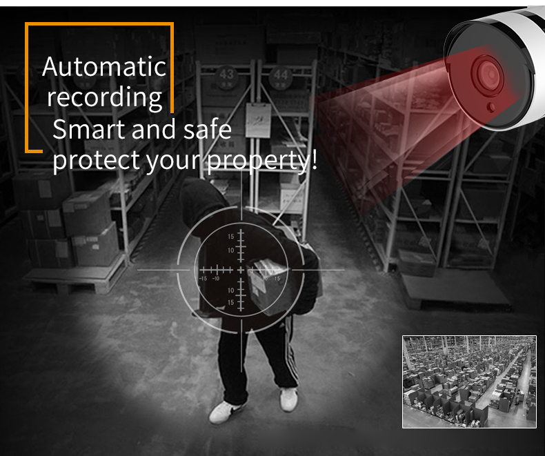 3MP 8-CH wireless camera set, intelligent humanoid detection, 13-inch screen integrated NVR, infrared 18 dot matrix lights, wifi PTZ camera monitoring set