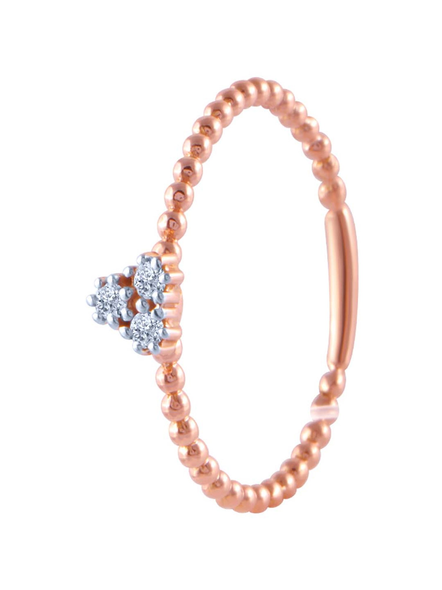 Mia By Tanishq Nature's Finest 14k Yellow Gold Radiant Sp Elegance Diamond Ring