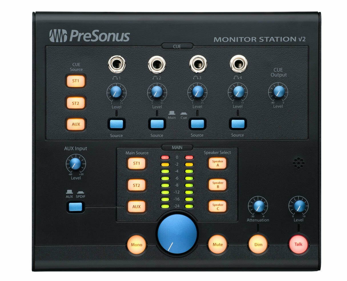 PreSonus Monitor Station V2 Desktop Monitor Control System Studio Controller