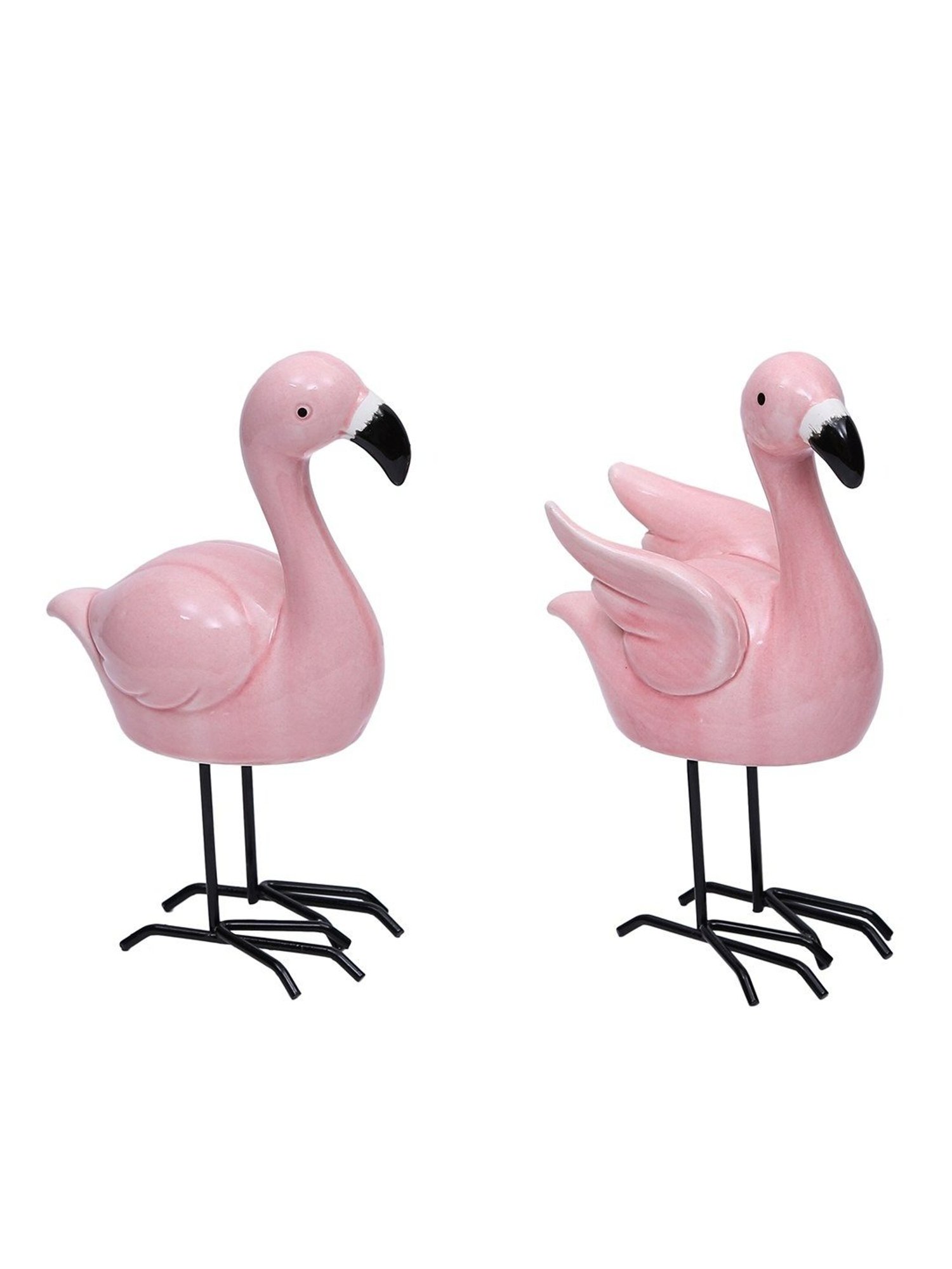 Tayhaa Cute and Petite Flamingo Duo Ceramic Set