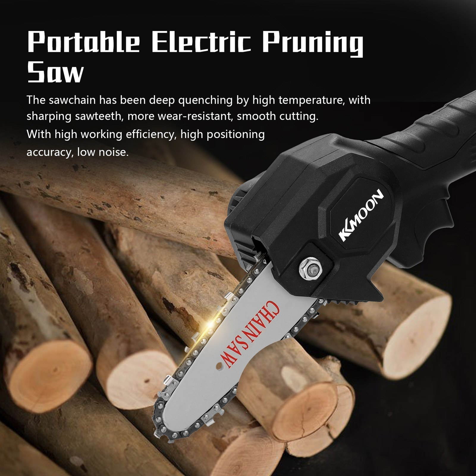 Electric Pruning Saw Small Wood Spliting Chainsaw One-handed Woodworking Tool for Garden Orchard