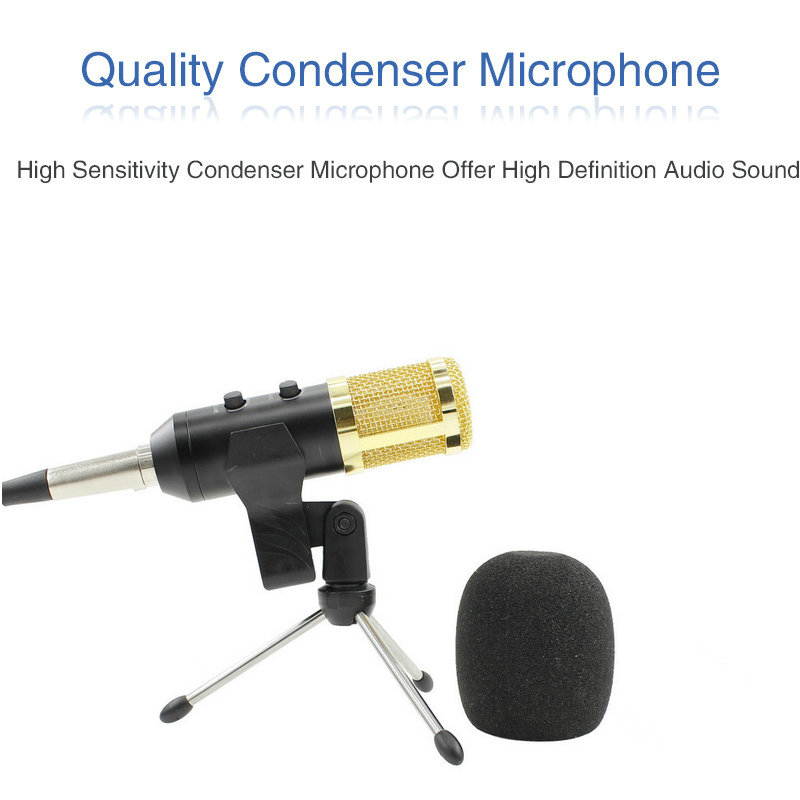 BM 800 upgraded bm 900 Professional Studio USB Condenser Wired Microphone for Computer Laptop Adjustable volume reverb mikrofon