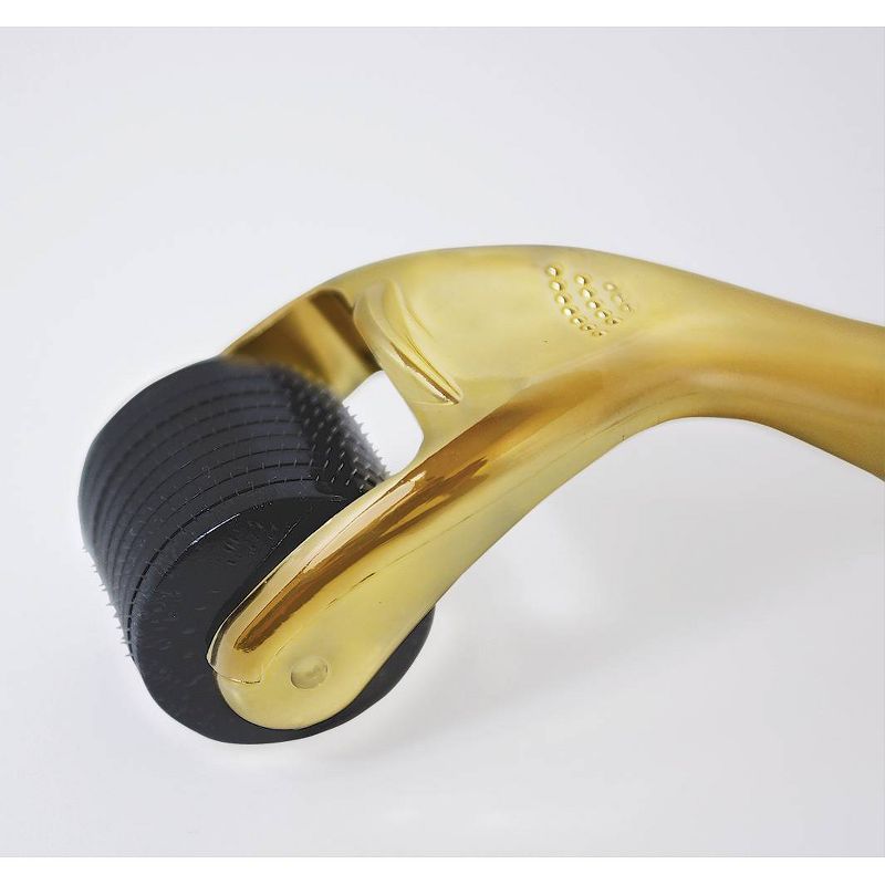 Beauty ORA Facial Microneedle Roller System - Gold Handle/Black Head - 0.25mm