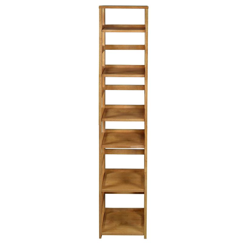 67" Cakewalk High Square Folding Bookcase Medium Oak - Regency