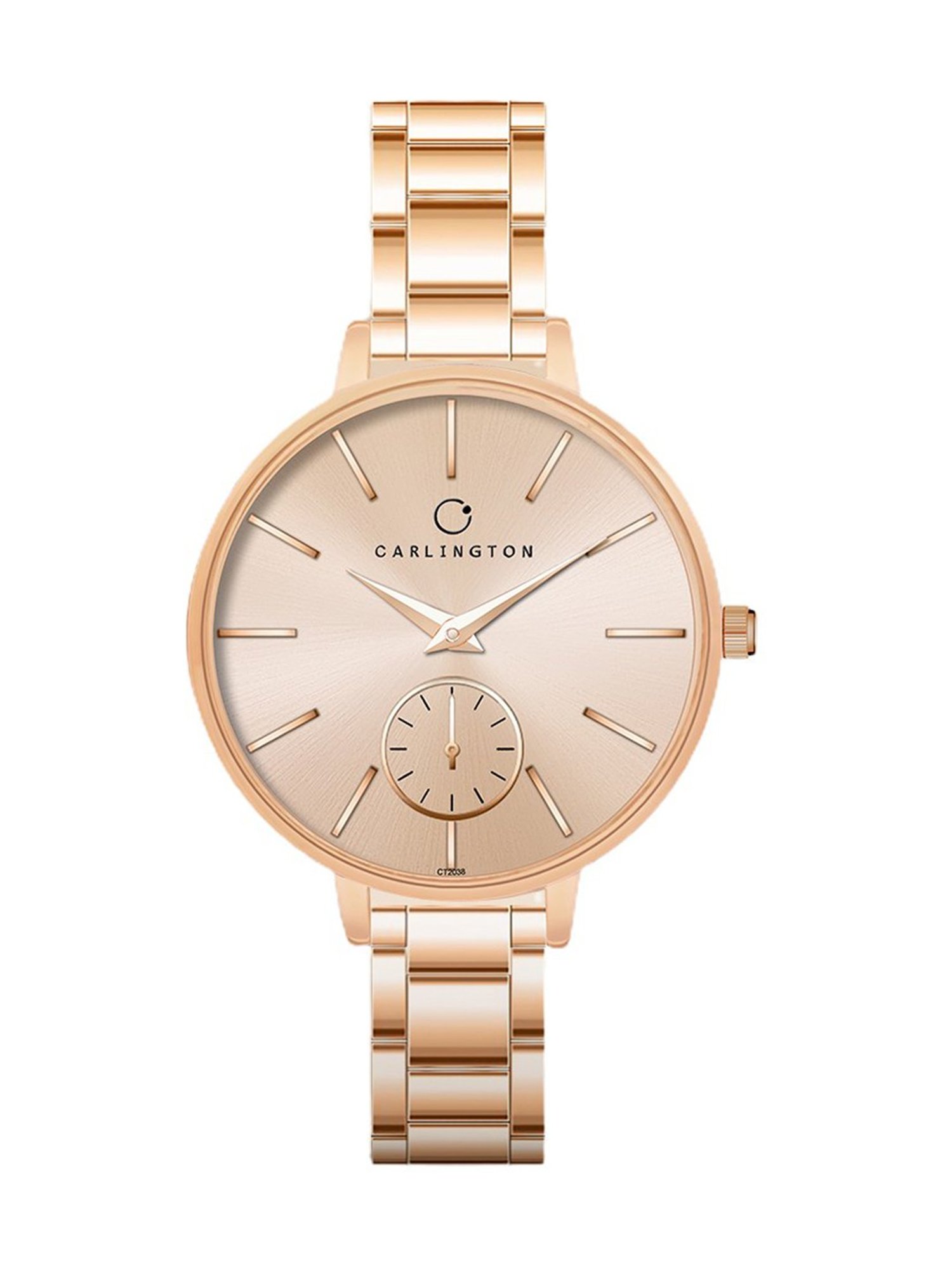 Carlington Iconic 2038 RoseGold Analog Watch for Women