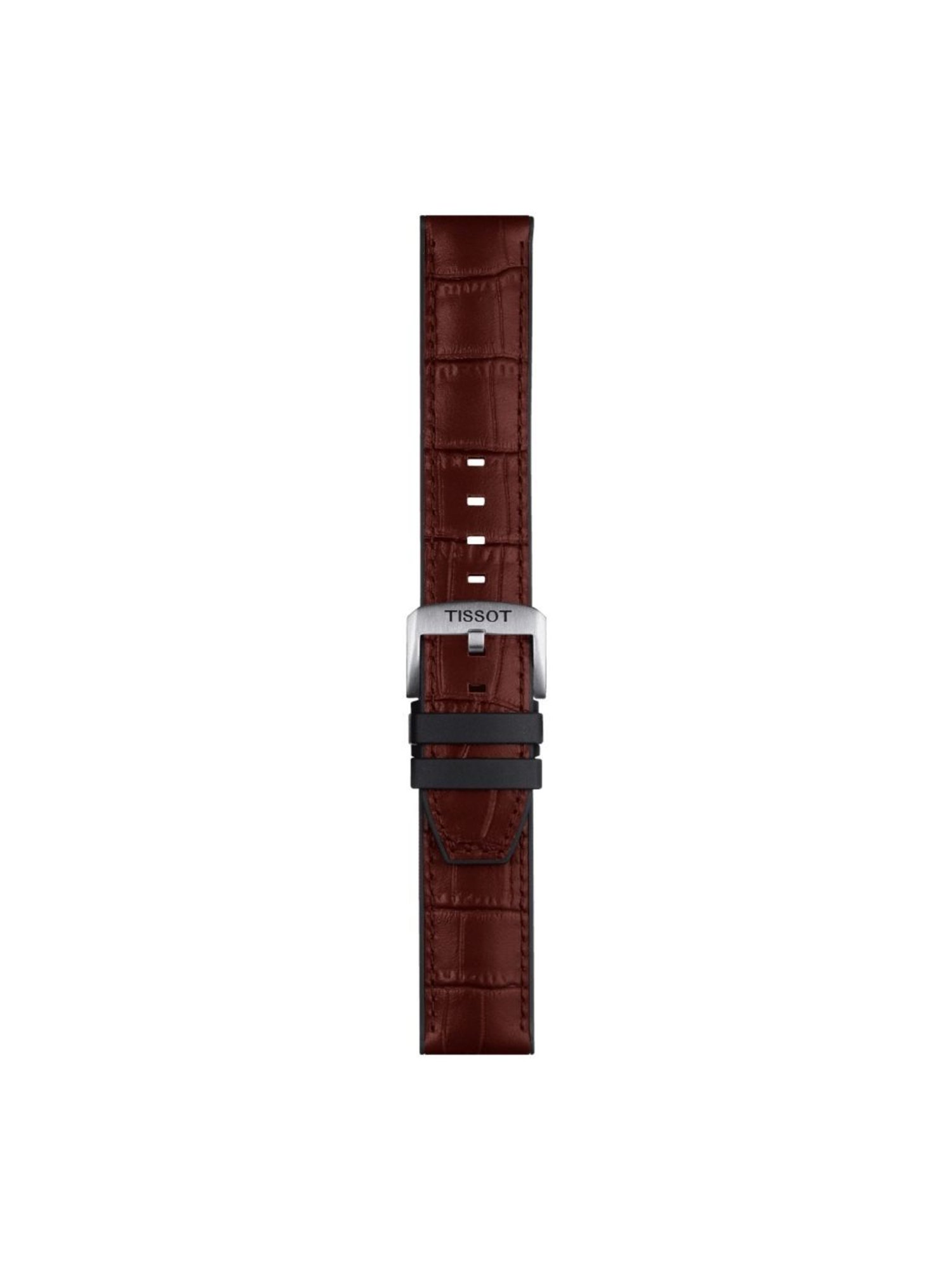 TISSOT Official T852046767 Red Leather Watch Strap Lugs 22 mm