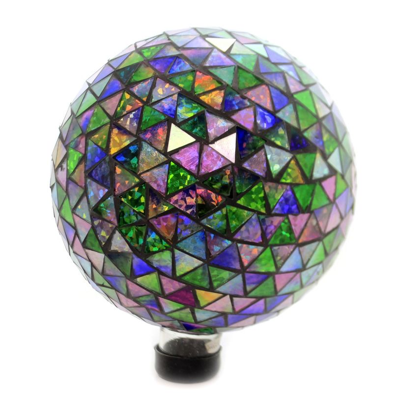 Home & Garden 11.5" Mosaic Jewel Tone Gazing Ball Yard Decor Landscape Carson Home Accents  -  Outdoor Sculptures And Statues