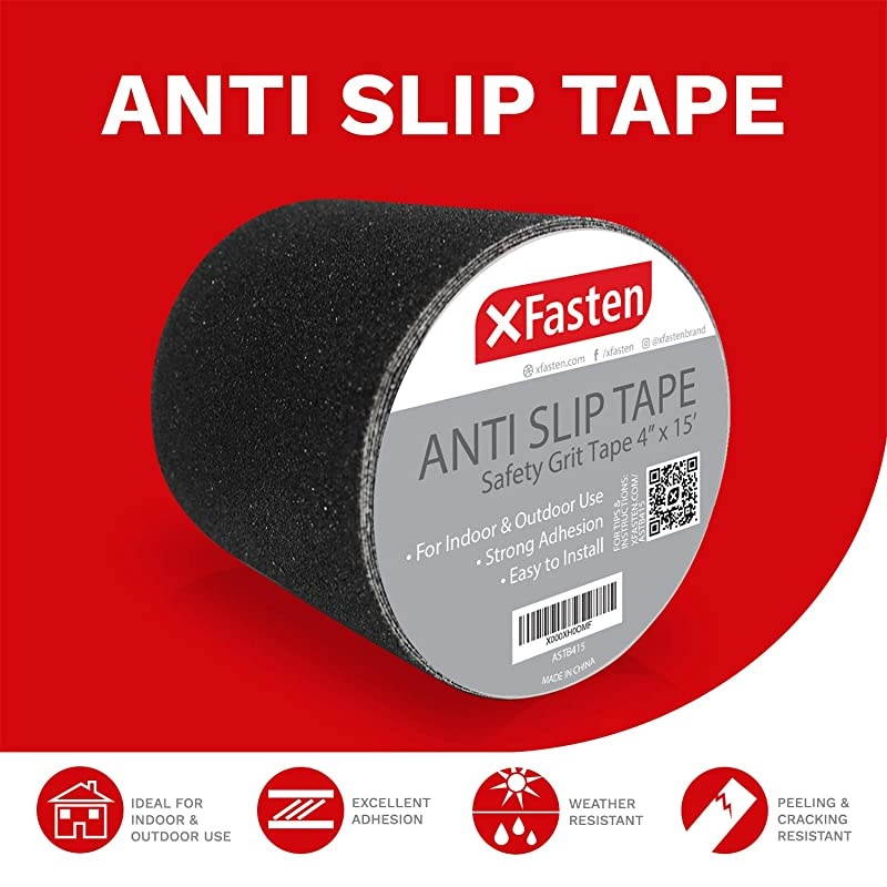 Anti Slip Tape 4Inch by 15Foot PetSafe HypoAllergenic Weather proof and Non Skid Indoor and Outdoor Safety Track Tape