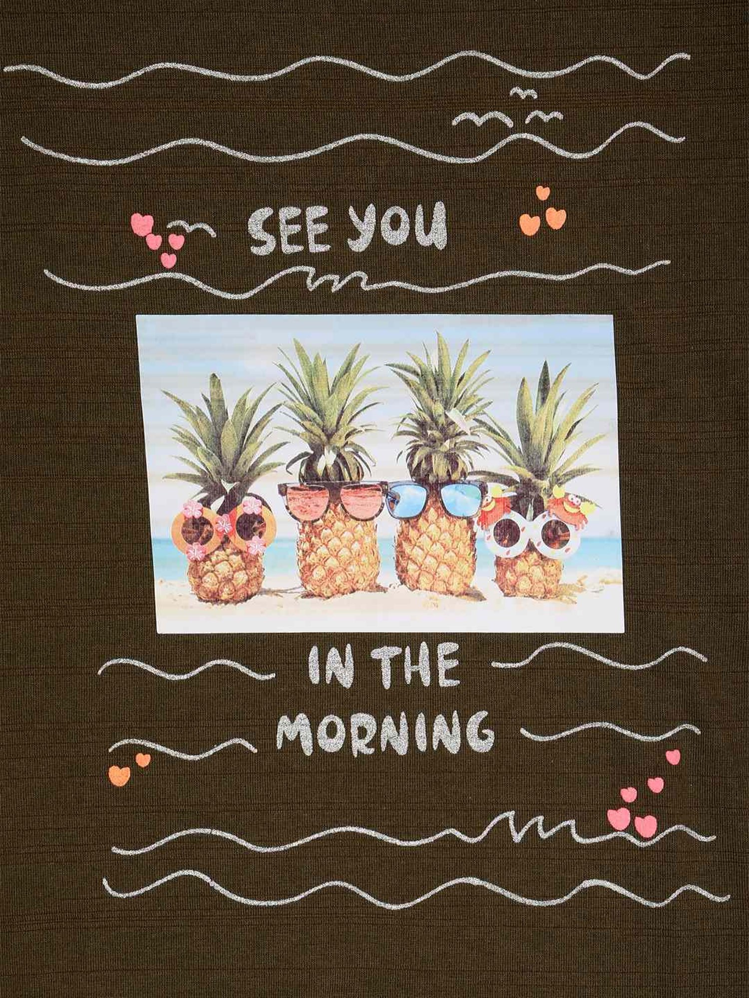 ZIAMA Kids Olive Printed Top