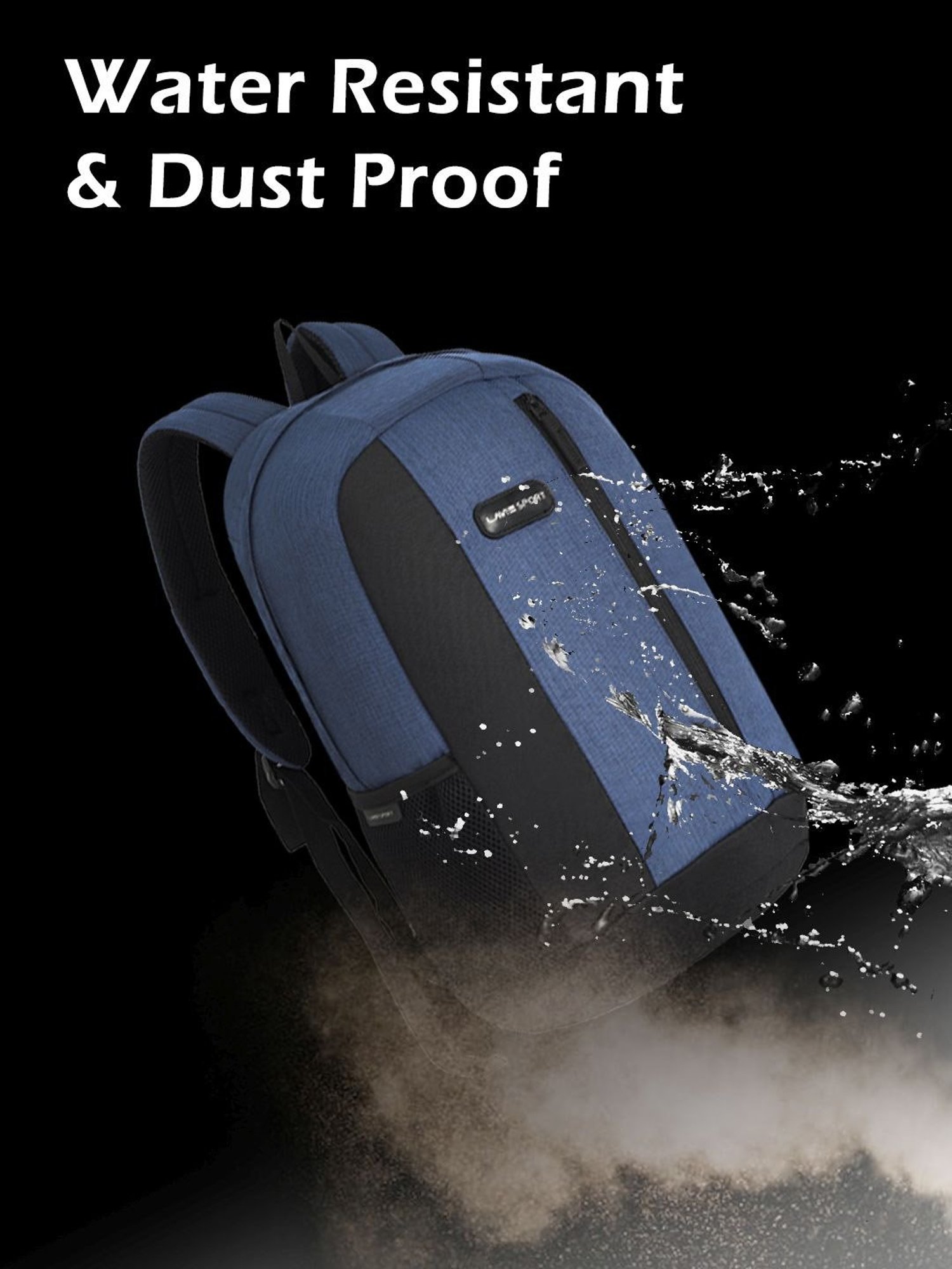 Lavie Sport 22L Edge Casual Backpack for Girls and Boys|Men & Women (Navy)