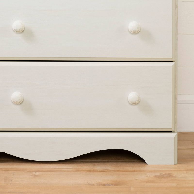 Summer Breeze 5-Drawer Chest  White Wash  - South Shore