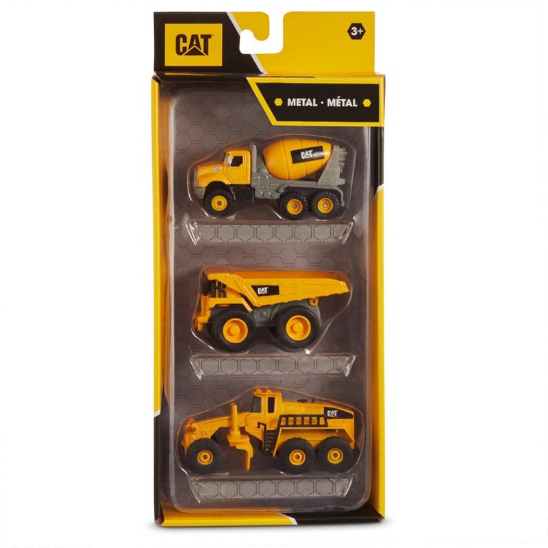 CAT Metal 3pk Concrete Mixer/ Dump Truck and Grader