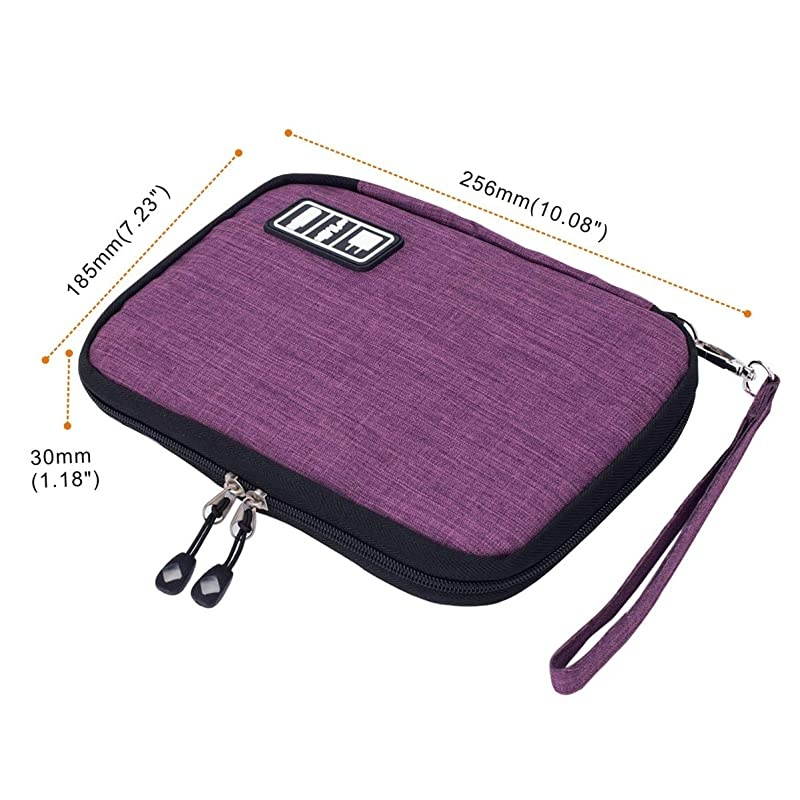 Cable Organizer Bag Waterproof Portable Electronic Organizer for USB Cable Cord Phone Charger Headset Wire SD Card5pcs Cable Ties