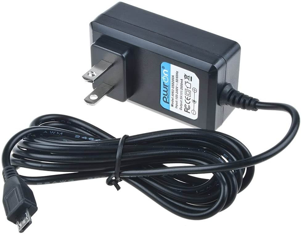 PwrON 6.6 FT Long 5V Micro USB AC to DC Power Adapter Charger for Motorola Droid Xyboard 8.2" 10.1" MZ609 MZ617 Tablet