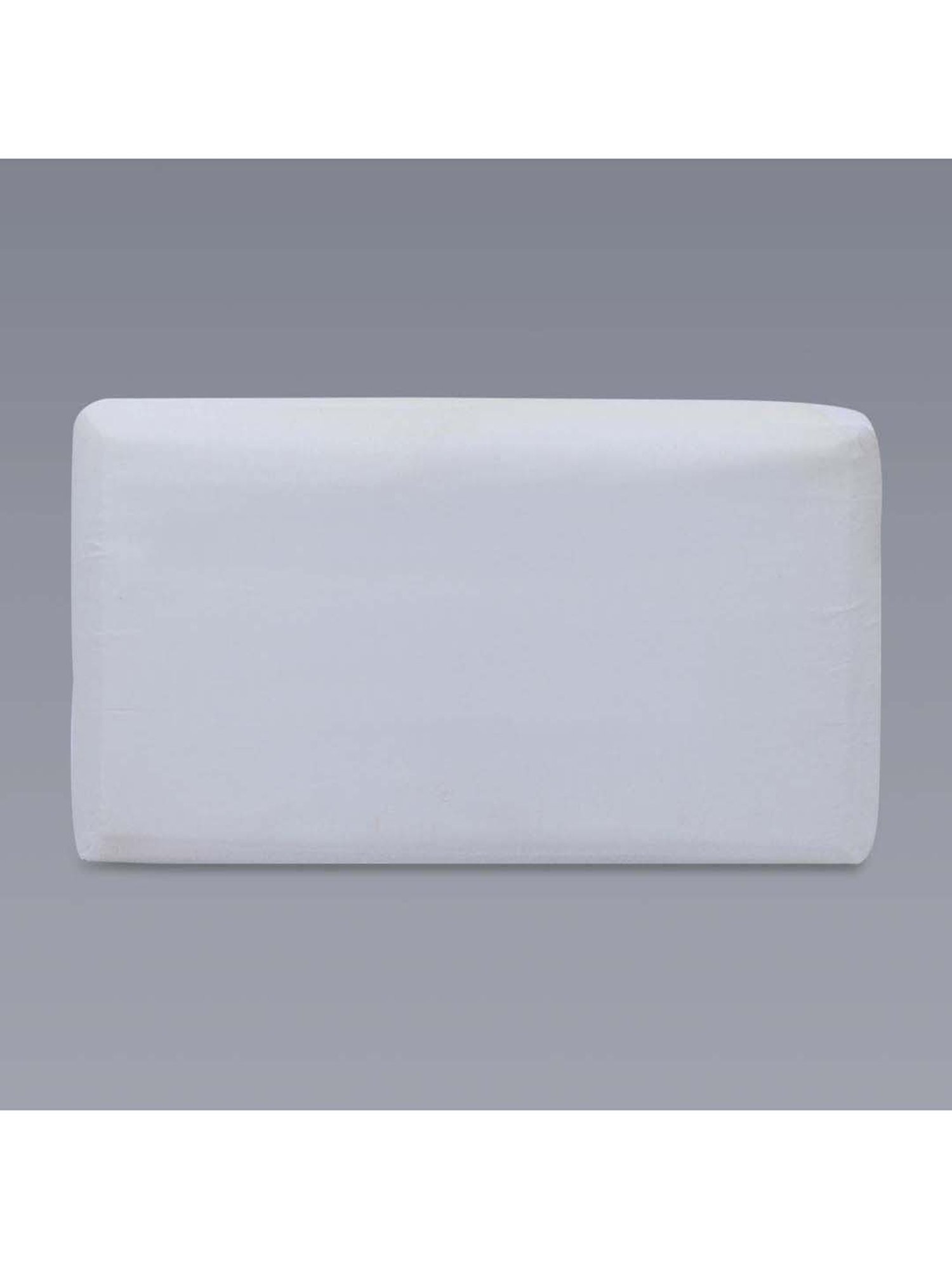 MFD HOME Furnishing Esper Premium Cotton White Soft Pillow - Set of 1