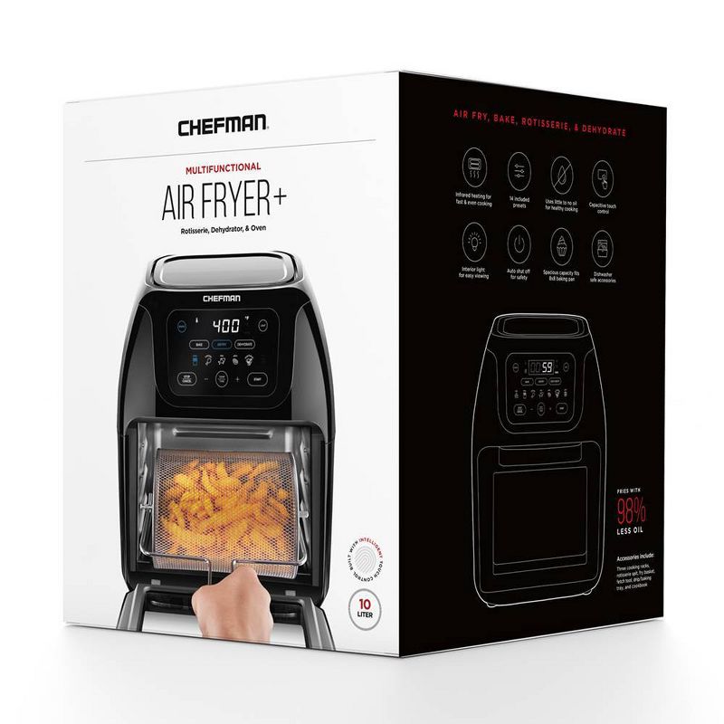 Chefman 10qt Multi-function Air Fryer - RJ38-10-RDO-V2
