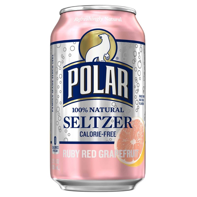 Polar Ruby Red Seltzer Water - 8pk/12 fl oz Cans