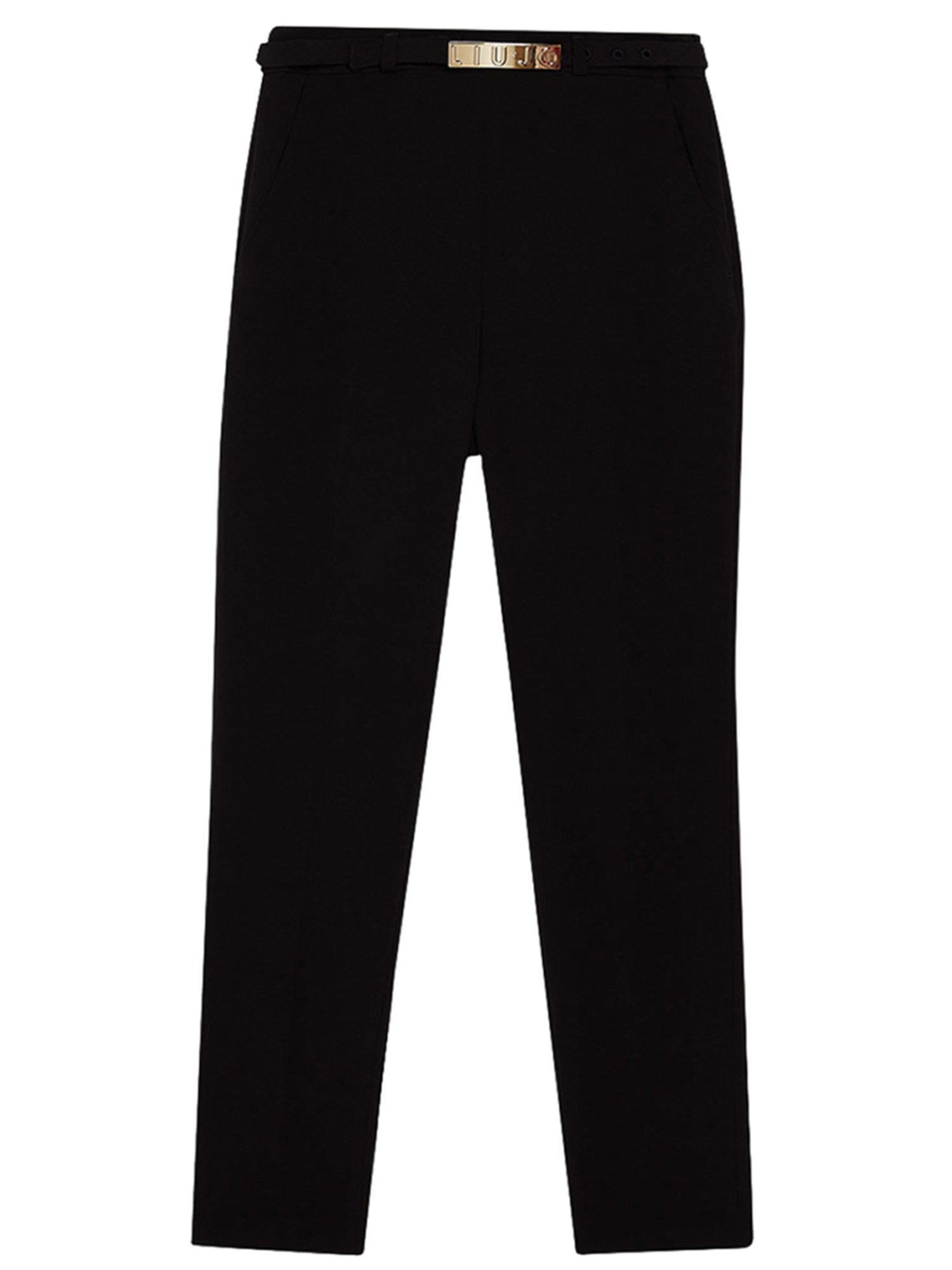 Liu Jo Regular Nero Mid Rise Chinos