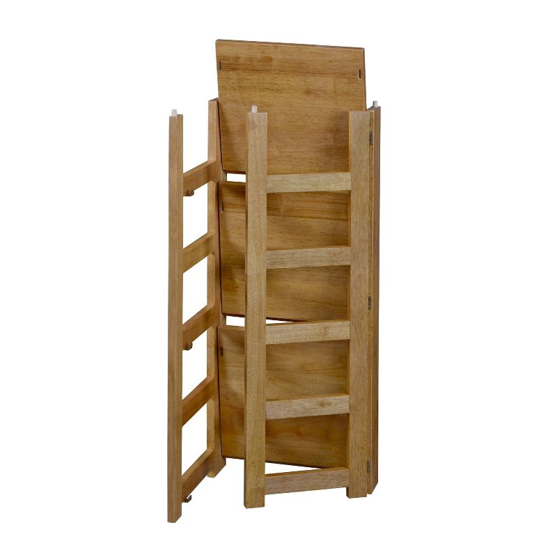 34" Cakewalk High Square Folding Bookcase Medium Oak - Regency