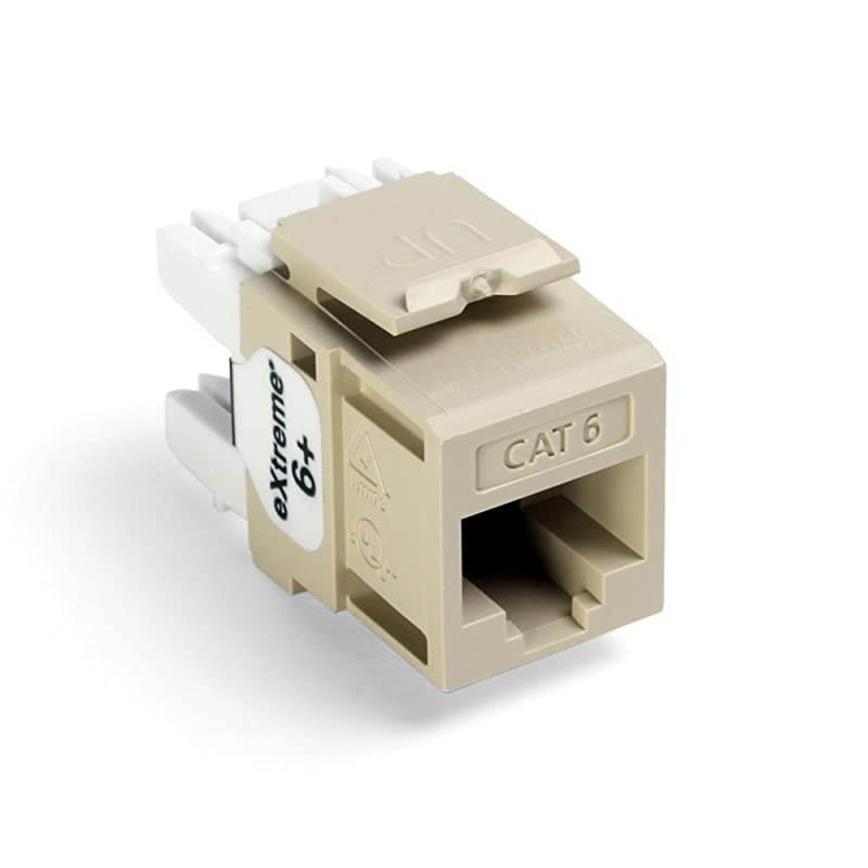 61110-BI6 Extreme 6+ QuickPort Connector, CAT 6, Ivory, 25-Pack