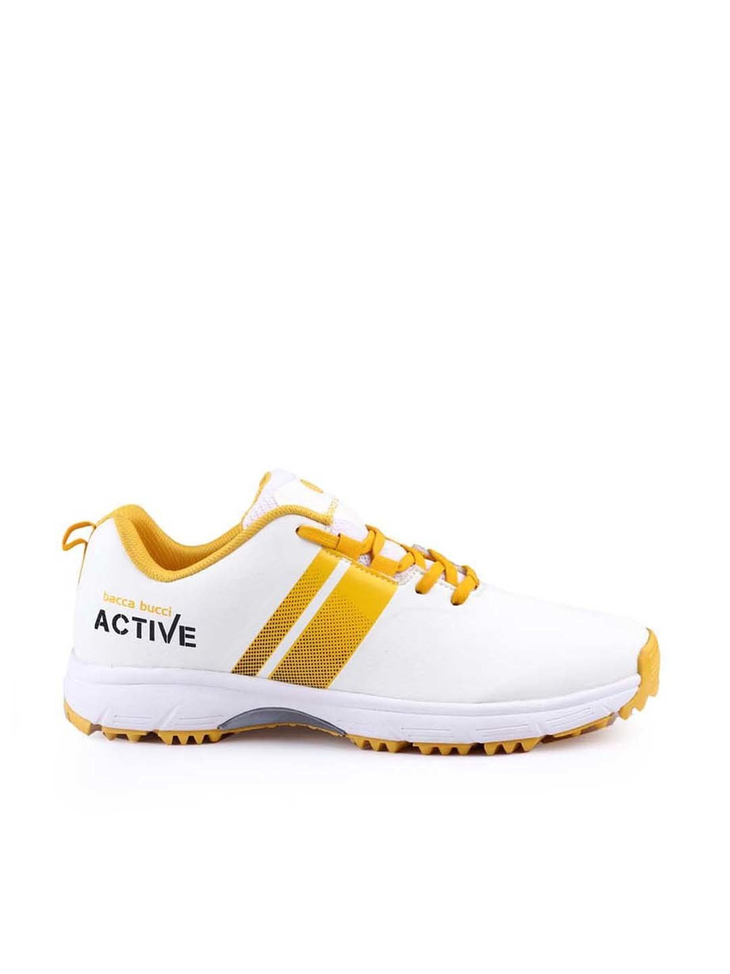 Bacca Bucci Men's CENTURY RUNNER Yellow Cricket Shoes