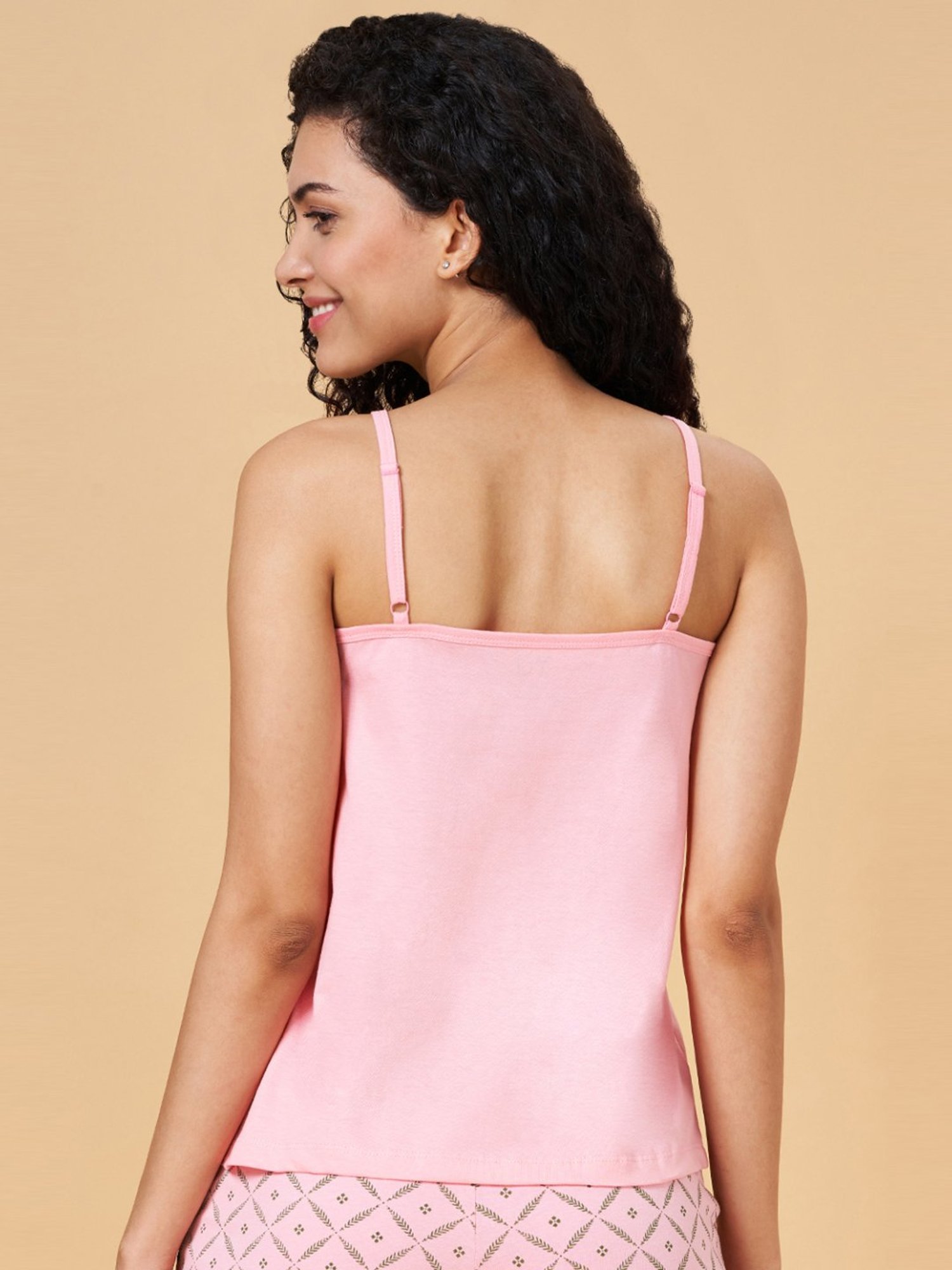 Superstar by Westside White Ribbed Cotton Blend Tank Top