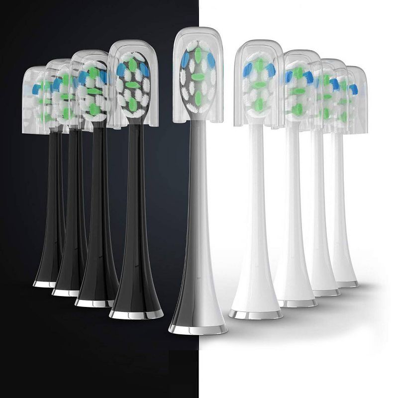 Aquasonic Duo Pro Dual Handle Ultra Whitening Electric Toothbrushes - Black & White