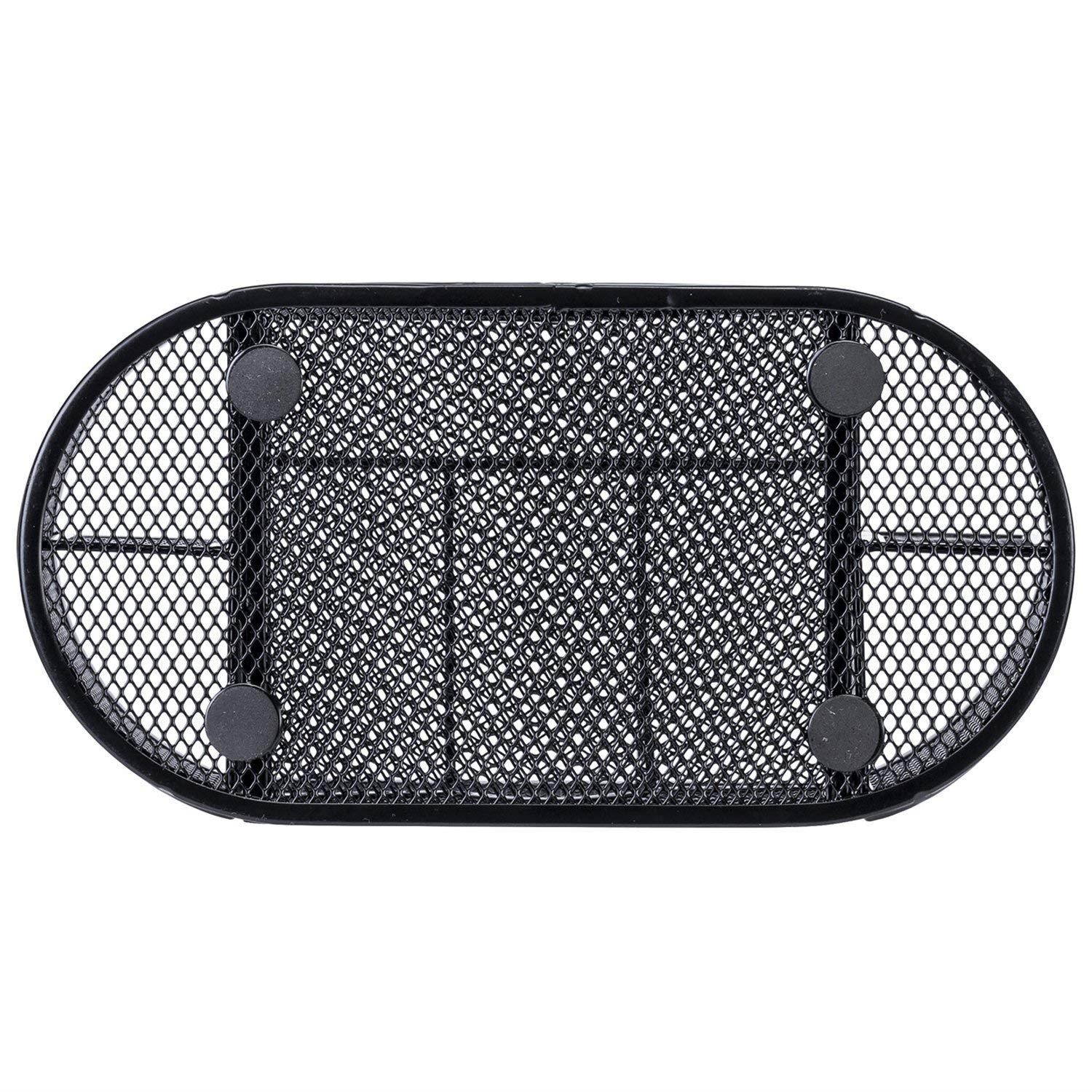 Pen Holder for Desk By Mindsapce with 8 Compartments + Drawer | The Mesh Collection, Black