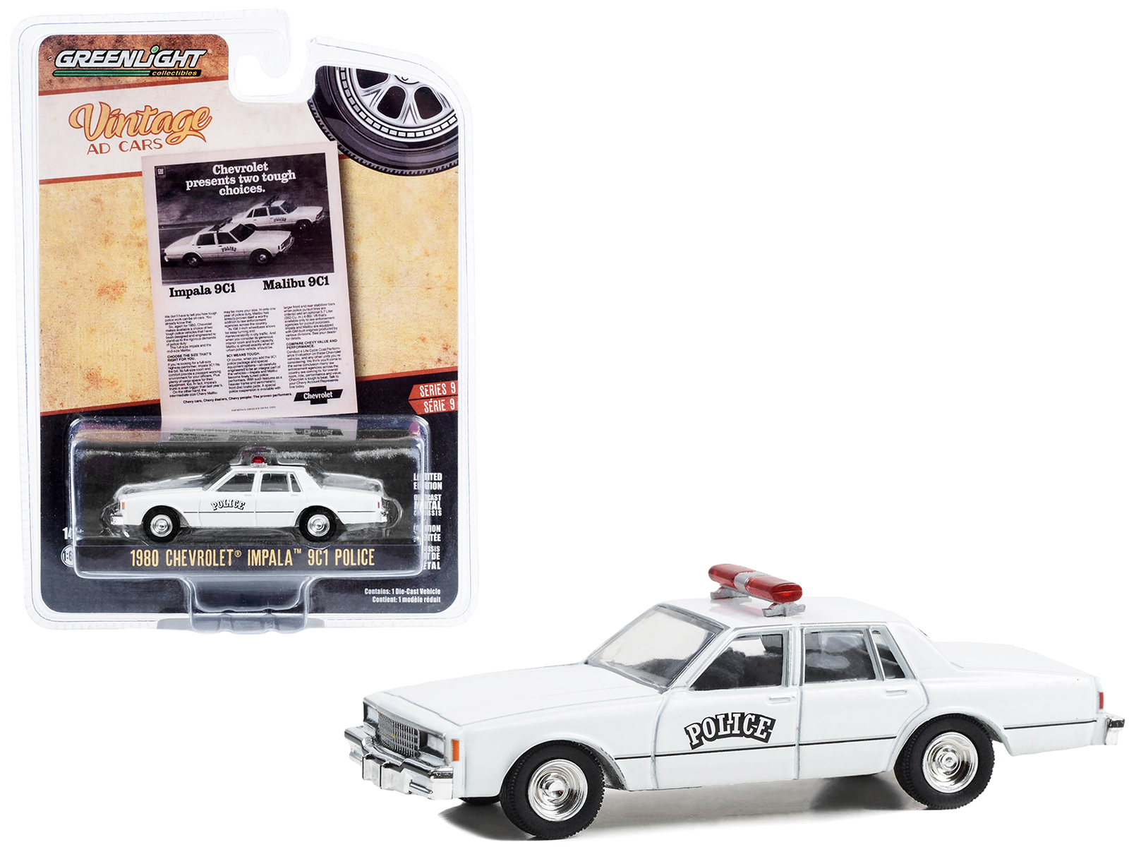 1948 Chevrolet Panel Police Van with Mr. Monopoly Figurine "Monopoly" 1/18 Diecast Model Car by Auto World