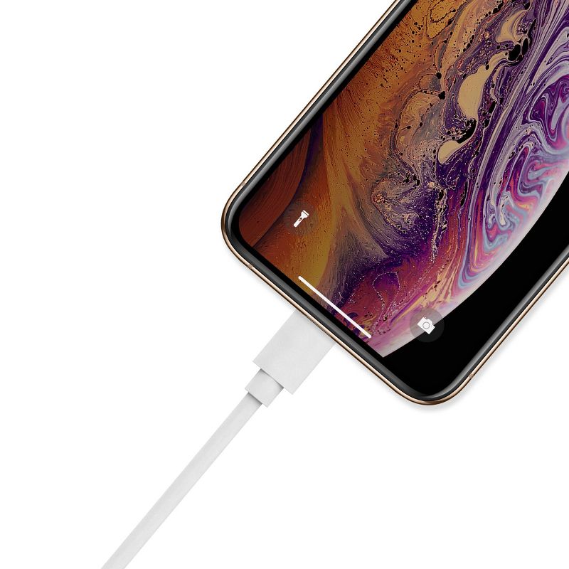 Just Wireless 3ft TPU Lightning to USB-A Cable - White