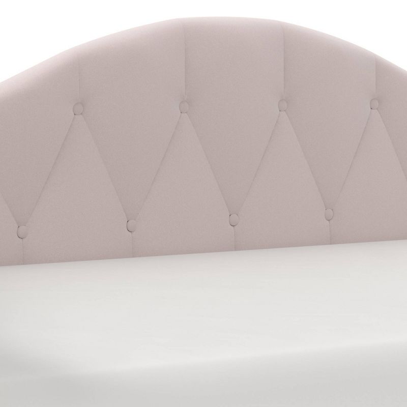 Twin Jamie Complete Upholstered Daybed with Trundle Blush - Hillsdale Furniture