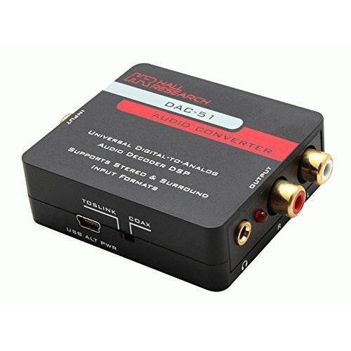 Hall Research - DAC-51 - Hall Research Universal Digital to Analog Audio Decoder DSP - 192 kHz - 24-bit - 20 kHz - 120