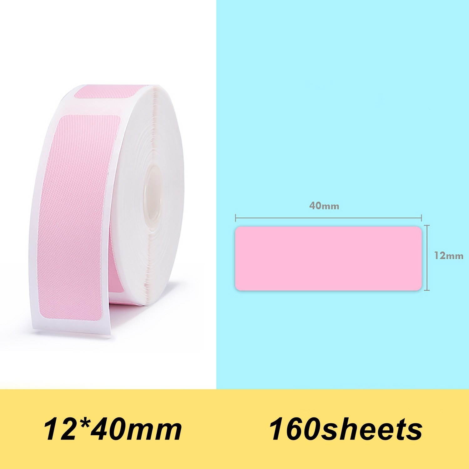 Thermal Printing Label Paper Barcode Price Size Name Blank Labels Waterproof Tear Resistant 12*40mm