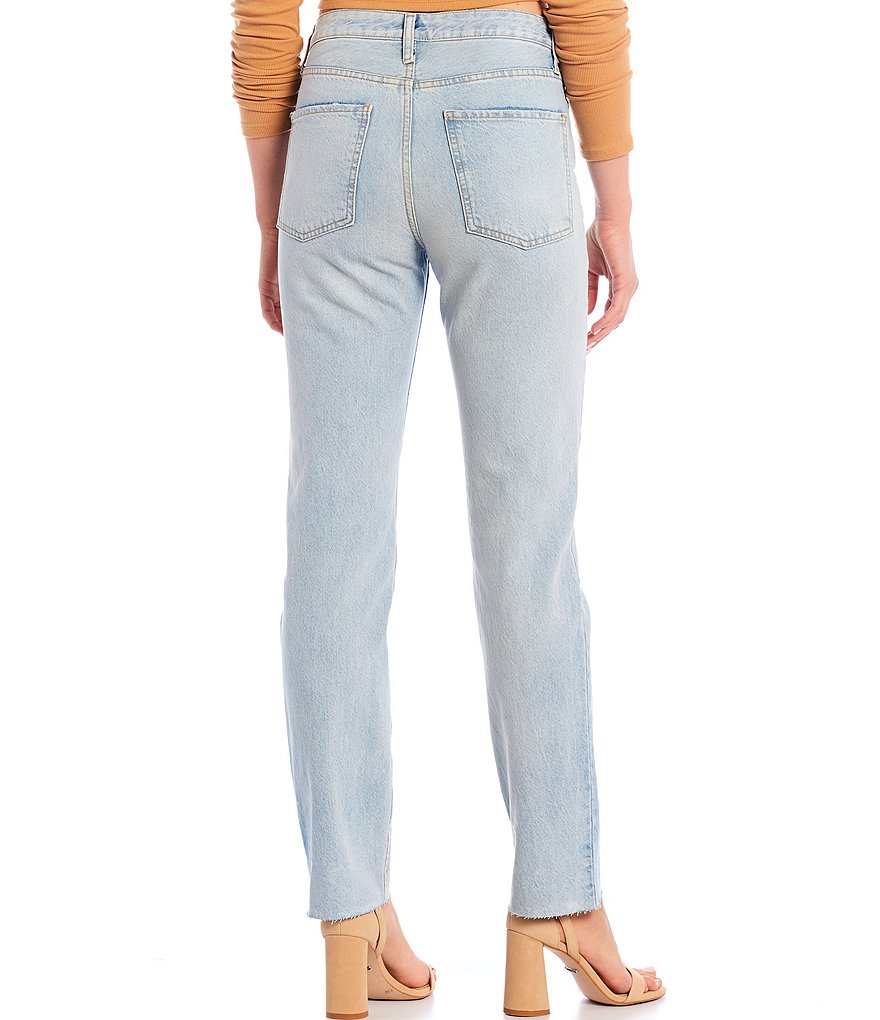 Every Straight Leg Ankle Crop Front Zipper Jeans