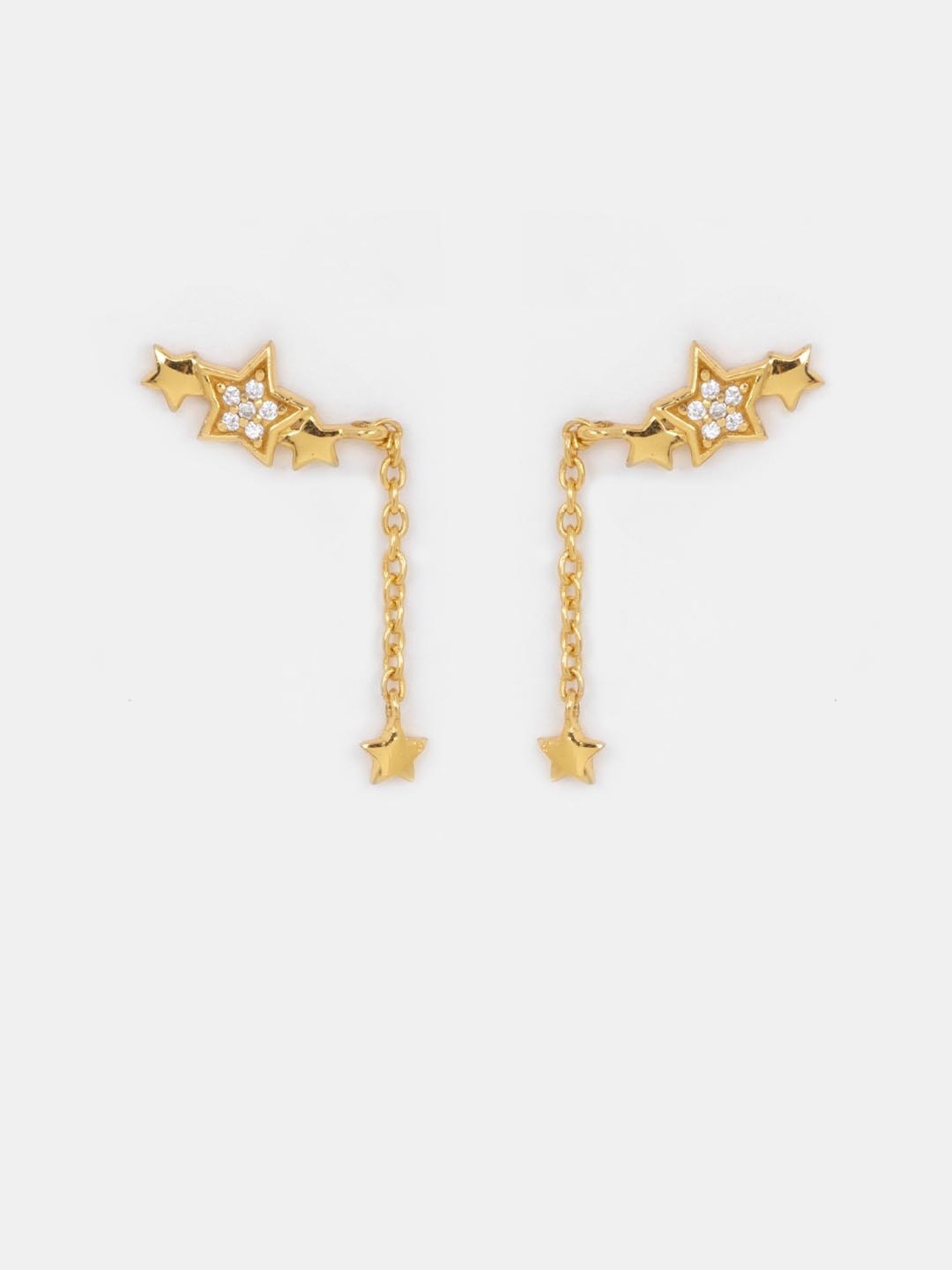 Shaya Gold Plated Sky Full of Stars Earrings in 925 Silver