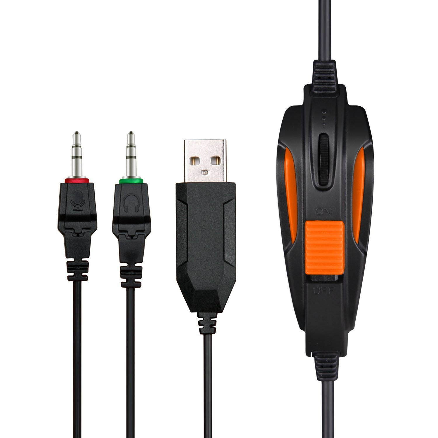 Letton G7 Gaming Headset,Black/Orange