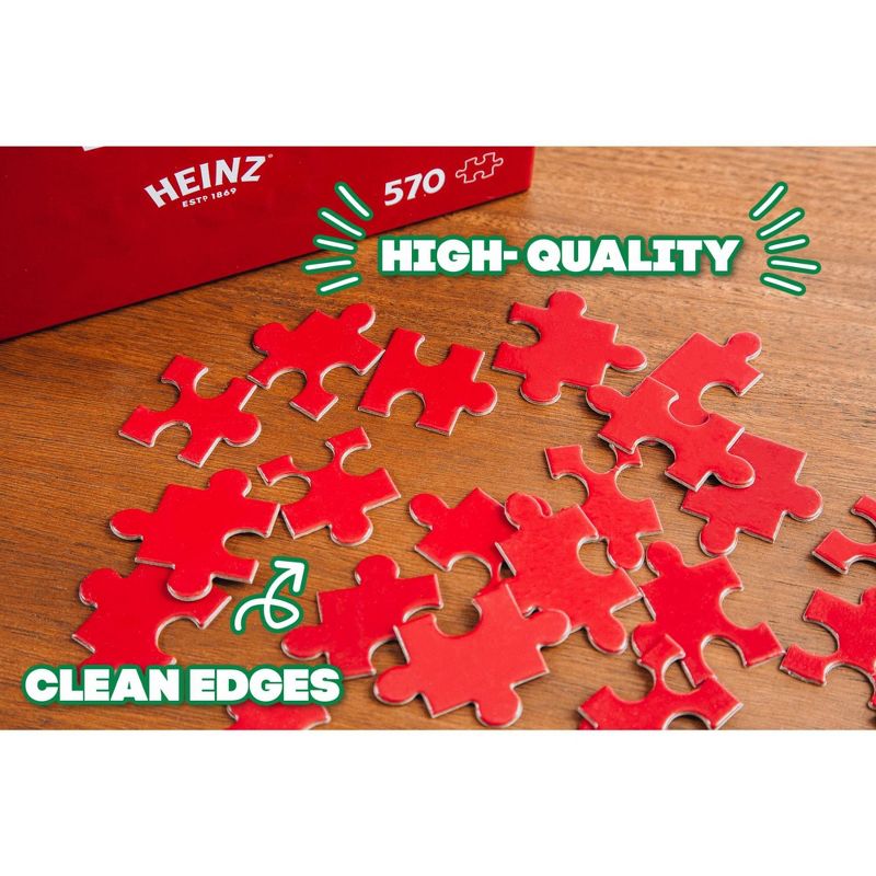 Toynk Heinz Ketchup All-Red Food Puzzle For Adults And Kids | 570 Piece Jigsaw Puzzle