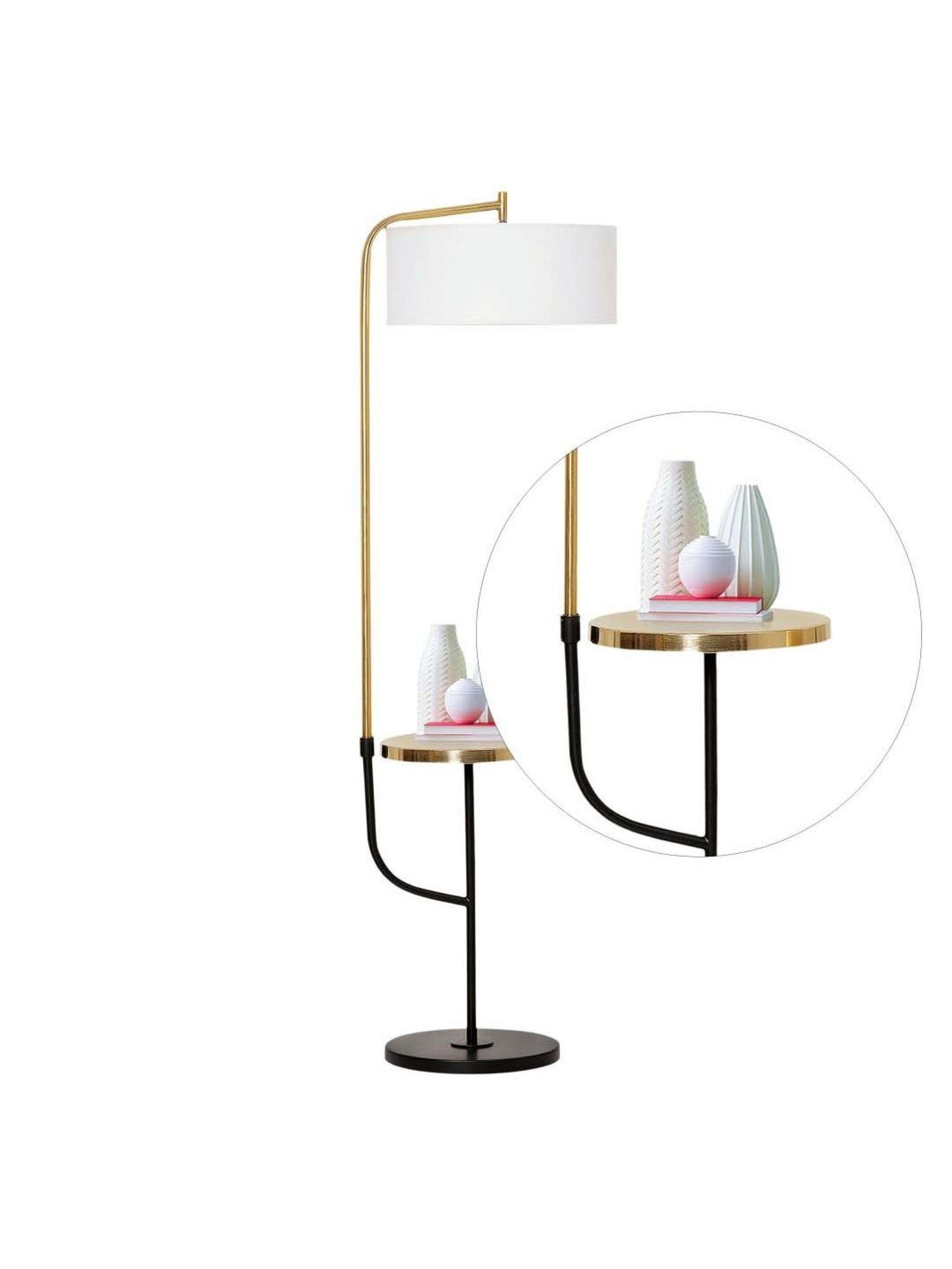 64" x 8.9" x 10.5" Smart Light Full Spectrum Floor Lamp (Includes LED Light Bulb) White - Verilux