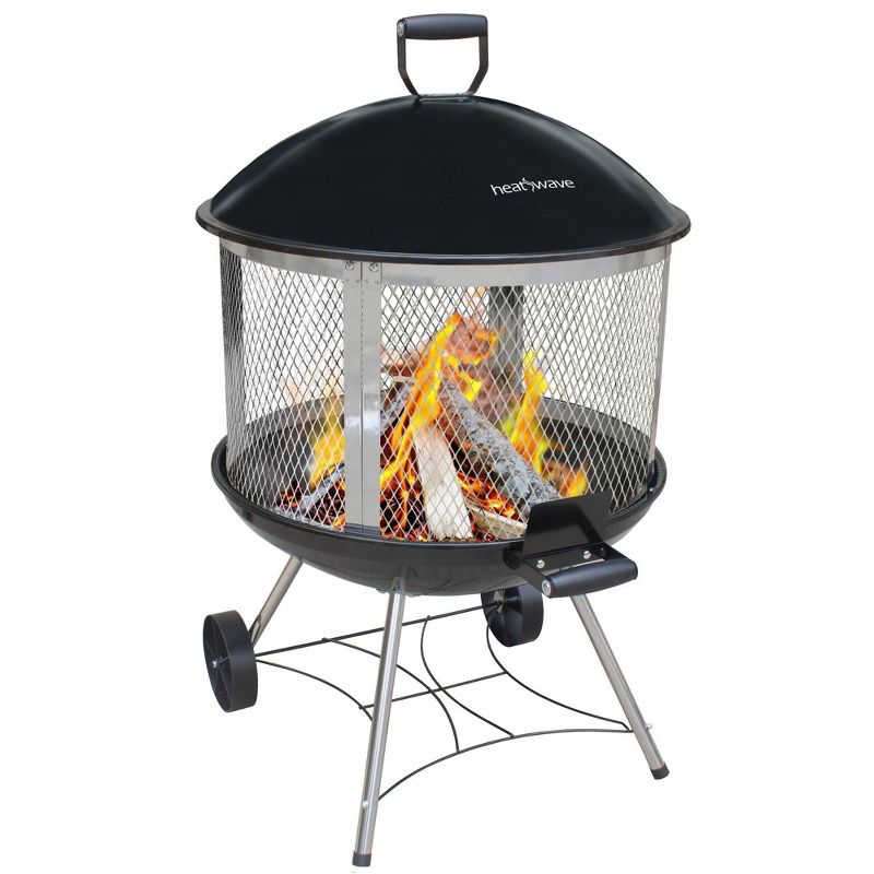 31.5" Heatwave Wood Burning Fire Pit - Black - Landmann