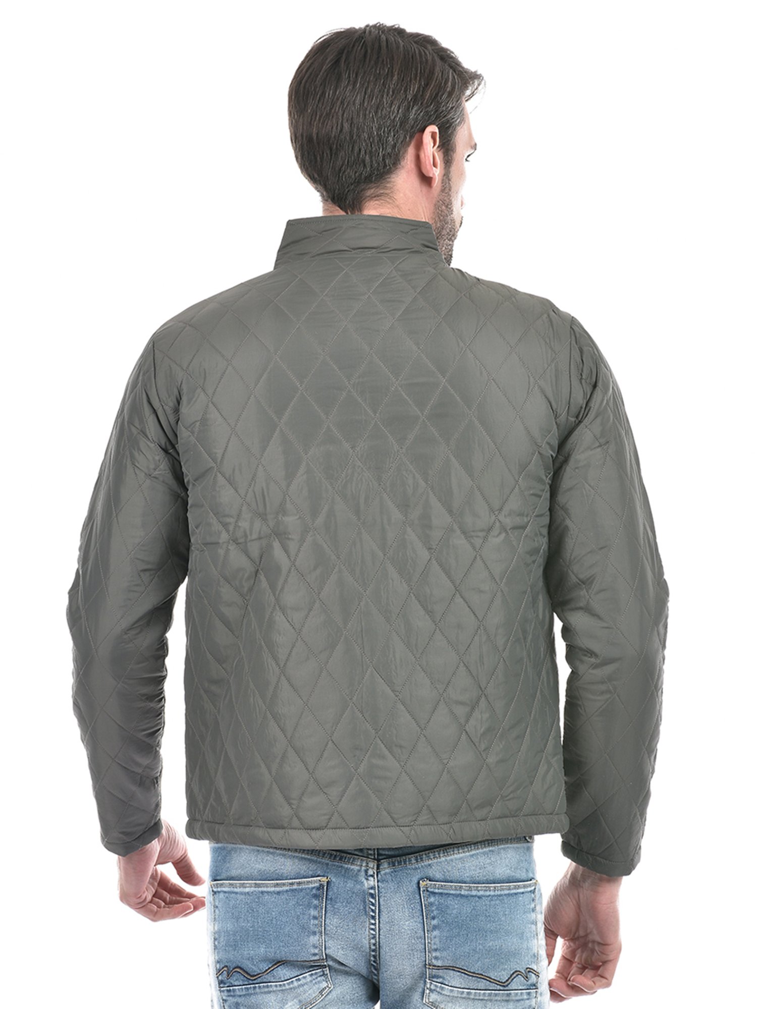 Integriti Grey & Black Regular Fit Reversible Jacket