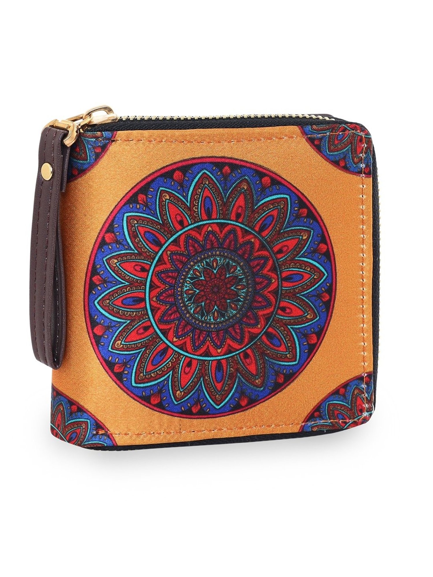 Sabhyata Mandala Multicolor Printed Small Bi-Fold Wallet for Women