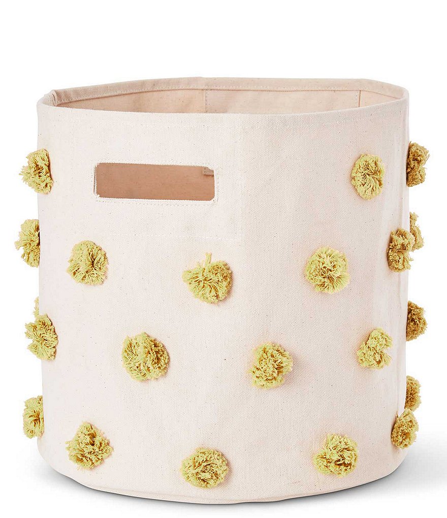 Edgehill Collection Hand-Woven Rattan Market Basket