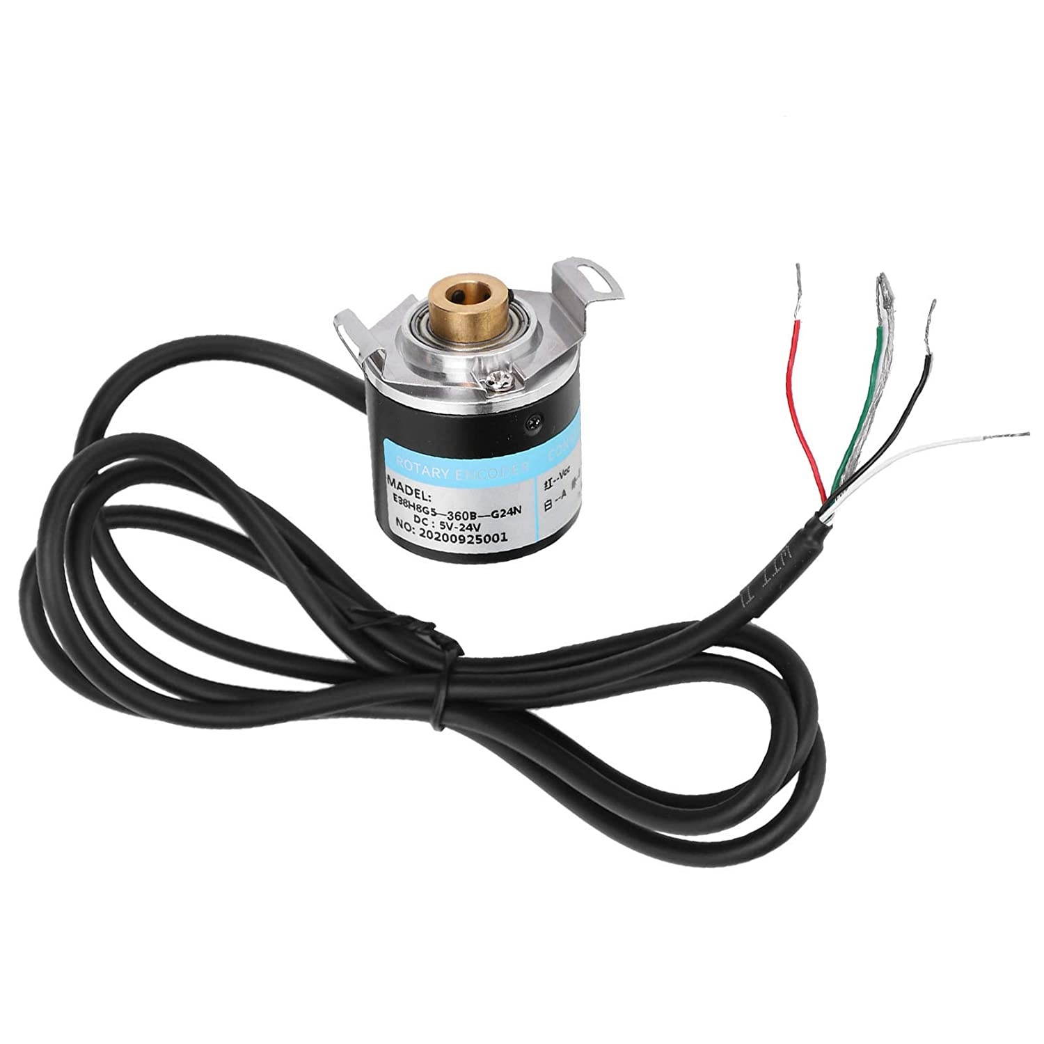 AB 2?Phase Hollow Shaft DC5-24V 3000?6000 RPM for High-Speed Resolution for Location Data Test(360B)