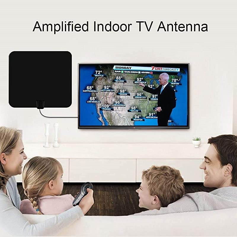 TV Antenna for Indoor - HDTV Antenna with Amplifier Signal Booster for 4K HD Local Channels with Coaxial Cable Ultra High Definition TVs,Amplified 120 Mile Range Ultra 4K TV Antennas